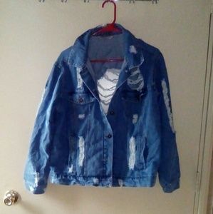 Distressed Jean Jacket